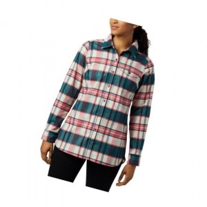 Dámské Košile Columbia Silver Ridge 2.0 Flannel Tunic Červené | FDNT-89524