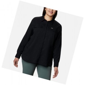 Dámské Košile Columbia Silver Ridge Lite Long Sleeve Plus Size Černé | CJVA-63270