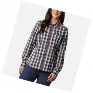 Dámské Košile Columbia Silver Ridge Lite Plaid Long Sleeve Šedé | UAPY-29681