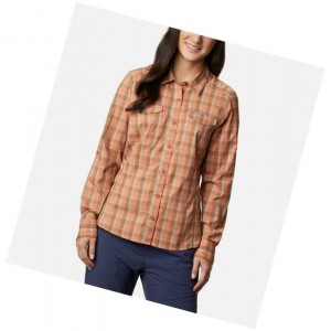 Dámské Košile Columbia Silver Ridge Lite Plaid Long Sleeve Růžové | HWSB-36082