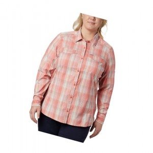 Dámské Košile Columbia Silver Ridge Lite Plaid Long Sleeve Plus Size Tmavě Koralove Viacfarebný | XIFA-29503