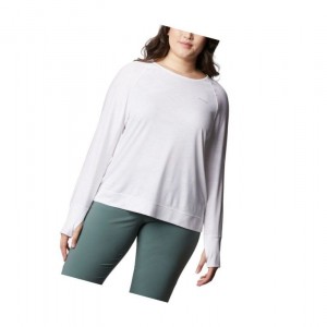 Dámské Mikina Columbia Adventura Hiking Long Sleeve Plus Size Bílé Maskáčové | MXTG-09216