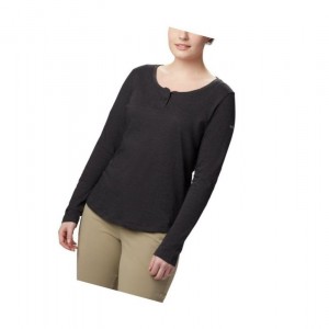 Dámské Mikina Columbia Canyon Point Henley Černé | WGIQ-31709