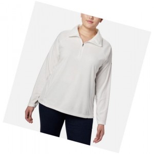 Dámské Mikina Columbia Glacial IV 1/2 Zip Plus Size Krém | VPMB-63951