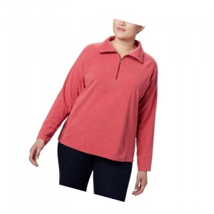 Dámské Mikina Columbia Glacial IV 1/2 Zip Plus Size Růžové | LMGE-57018