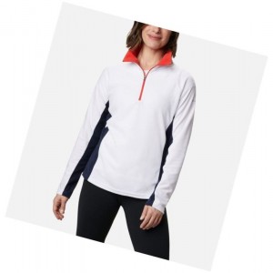 Dámské Mikina Columbia Glacial IV Half Zip Fleece Bílé Tmavě Blankyt | FBPH-98742