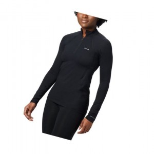 Dámské Mikina Columbia Midweight Stretch Baselayer Long Sleeve Half Zip Černé | EBXF-04127