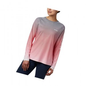 Dámské Mikina Columbia PFG Tidal Deflector Long Sleeve Červené | TBKG-93075