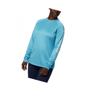 Dámské Mikina Columbia PFG Tidal Heather Long Sleeve Bílé | TXMB-65791