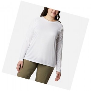 Dámské Mikina Columbia PFG Tidal II Long Sleeve Plus Size Bílé Šedé | OKRY-12368