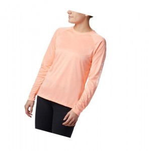 Dámské Mikina Columbia PFG Tidal II Long Sleeve Růžové Bílé | HLTE-04817