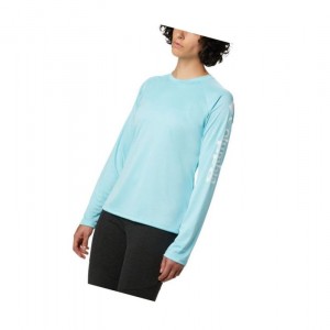 Dámské Mikina Columbia PFG Tidal II Long Sleeve Blankyt Bílé | AOWD-39286