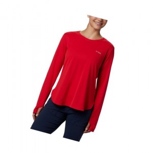 Dámské Mikina Columbia PFG Zero Long Sleeve Červené | AINX-79615