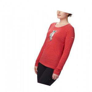 Dámské Mikina Columbia Ruby Falls Long Sleeve Červené | TEIR-83946