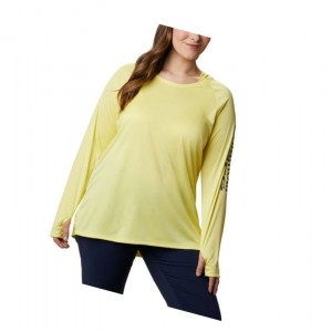 Dámské Mikina s Kapucí Columbia PFG Tidal Plus Size Oranžové Šedé | WRNA-28439