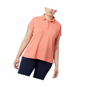 Dámské Polo Triko Columbia PFG Innisfree Short Sleeve Plus Size Oranžové | MSXW-42870