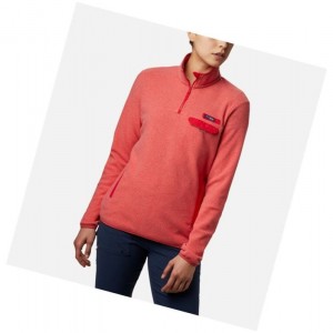 Dámské Pulovr Columbia Harborside II Fleece Červené | MGBF-74923