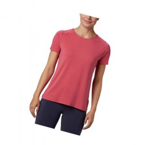 Dámské Tričko Columbia Essential Elements Short Sleeve Růžové | IXES-98540