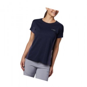 Dámské Tričko Columbia Irico Knit Short Sleeve Tmavě Blankyt | HETJ-76512