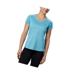 Dámské Tričko Columbia Zero Rules Short Sleeve Blankyt | SCKH-60375