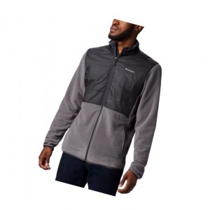 Pánské Bundy Columbia Basin Butte Fleece Full Zip Šedé | LWGS-72089