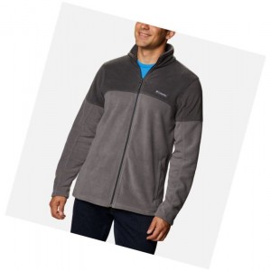 Pánské Bundy Columbia Basin Trail III Full Zip Fleece Šedé | XRFL-74395