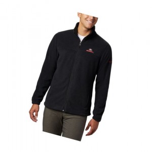 Pánské Bundy Columbia Collegiate Flanker III Fleece - Georgia Černé | JTFM-16923