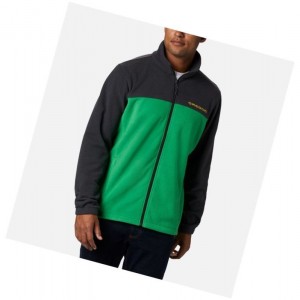 Pánské Bundy Columbia Collegiate Flanker III Fleece - Oregon Tmavě Šedé Zelene | IVLM-58021