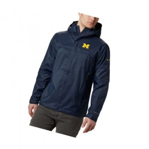 Pánské Bundy Columbia Collegiate Watertight II - Michigan Tmavě Blankyt | BQSR-95412