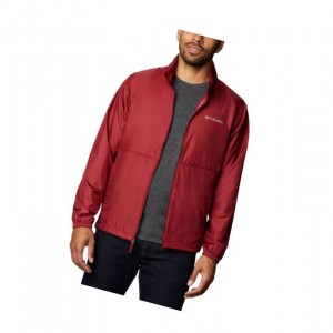 Pánské Bundy Columbia Creekview Windbreaker Červené | SBAW-12095