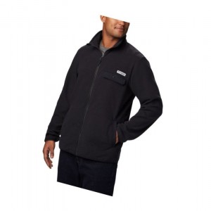 Pánské Bundy Columbia Harborside II Fleece Full Zip Černé | AHJO-30926