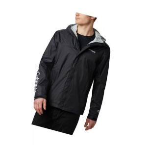 Pánské Bundy Columbia PFG Storm Big Černé Šedé | LAYM-52981