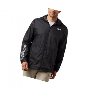 Pánské Bundy Columbia PFG Three Streams Windbreaker Černé | UWCJ-73548