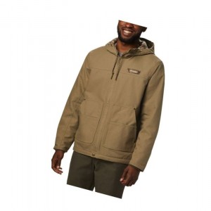 Pánské Bundy Columbia PHG Rough Tail Work Hooded Hnědé | WRJV-69524