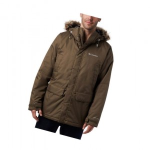 Pánské Bundy Columbia Penns Creek?II Parka Tall Olivy Zelené | TREF-85214