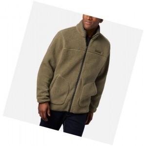 Pánské Bundy Columbia Rugged Ridge II Sherpa Full Zip Fleece Šedé Zelene | LFVK-48160