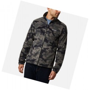 Pánské Bundy Columbia Steens Mountain Printed Fleece Černé Maskáčové | VINM-95712