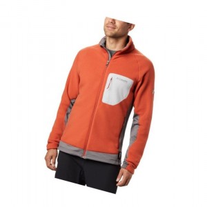 Pánské Bundy Columbia Titan Pass 2.0 II Fleece Červené Šedé | GSKY-75408