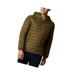 Pánské Bundy Columbia Voodoo Falls 590 TurboDown Hooded Puffer Olivy Zelené | WPUD-83612