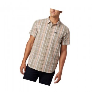 Pánské Košile Columbia Brentyn Trail Short Sleeve Seersucker Světle Koralove | TFBY-75806