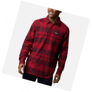 Pánské Košile Columbia Cornell Woods Flannel Long Sleeve Červené | ZHNK-61238