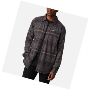 Pánské Košile Columbia Cornell Woods Flannel Long Sleeve Tall Šedé Zelene | PCUQ-32791