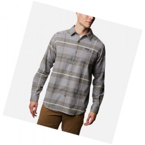 Pánské Košile Columbia Cornell Woods Flannel Long Sleeve Tall Šedé | BFPG-87213