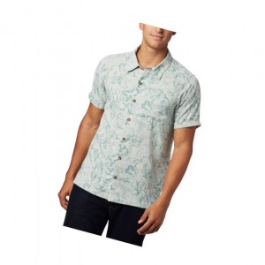 Pánské Košile Columbia Outdoor Elements Short Sleeve Print Zelene | ZKRL-67245