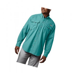 Pánské Košile Columbia PFG Bahama II Long Sleeve Tall Světle Blankyt | LQNB-14250