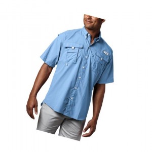 Pánské Košile Columbia PFG Bahama II Short Sleeve Blankyt | VIOB-51690