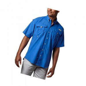 Pánské Košile Columbia PFG Bahama II Short Sleeve Tall Blankyt | QAFM-10764