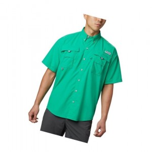 Pánské Košile Columbia PFG Bahama II Short Sleeve Světle Zelene | OUFX-39027