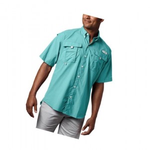 Pánské Košile Columbia PFG Bahama II Short Sleeve Big Světle Blankyt | MUYF-54819