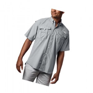 Pánské Košile Columbia PFG Bahama II Short Sleeve Tall Šedé | ZVOF-02519